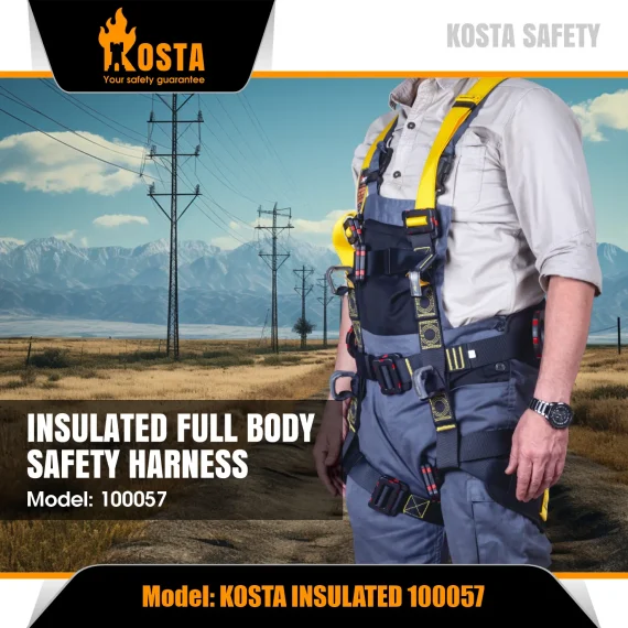 Kosta 100057 Insulated Full Body Safety Harness