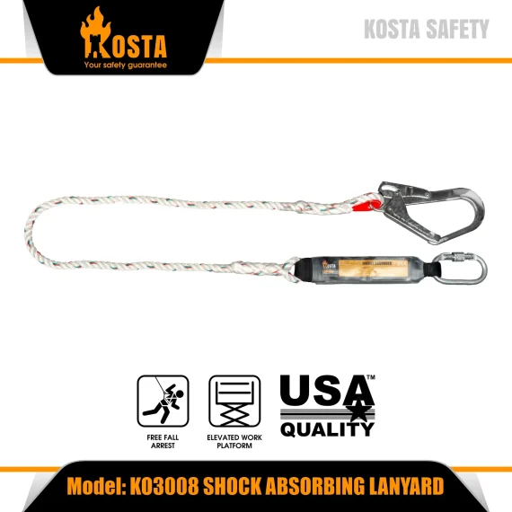 Kosta KO3008 Shock Absorbing Lanyard