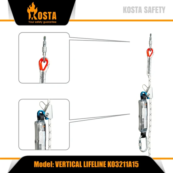 Kosta KO3211A15 Vertical Lifeline